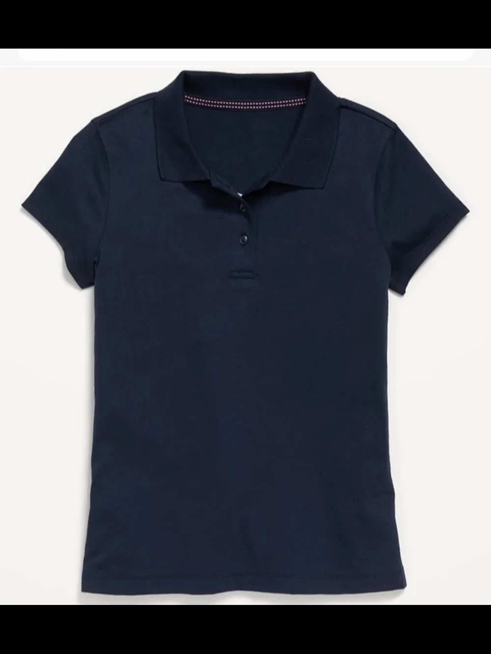 Old Navy Girls' Navy Blue Short-Sleeve Polo
